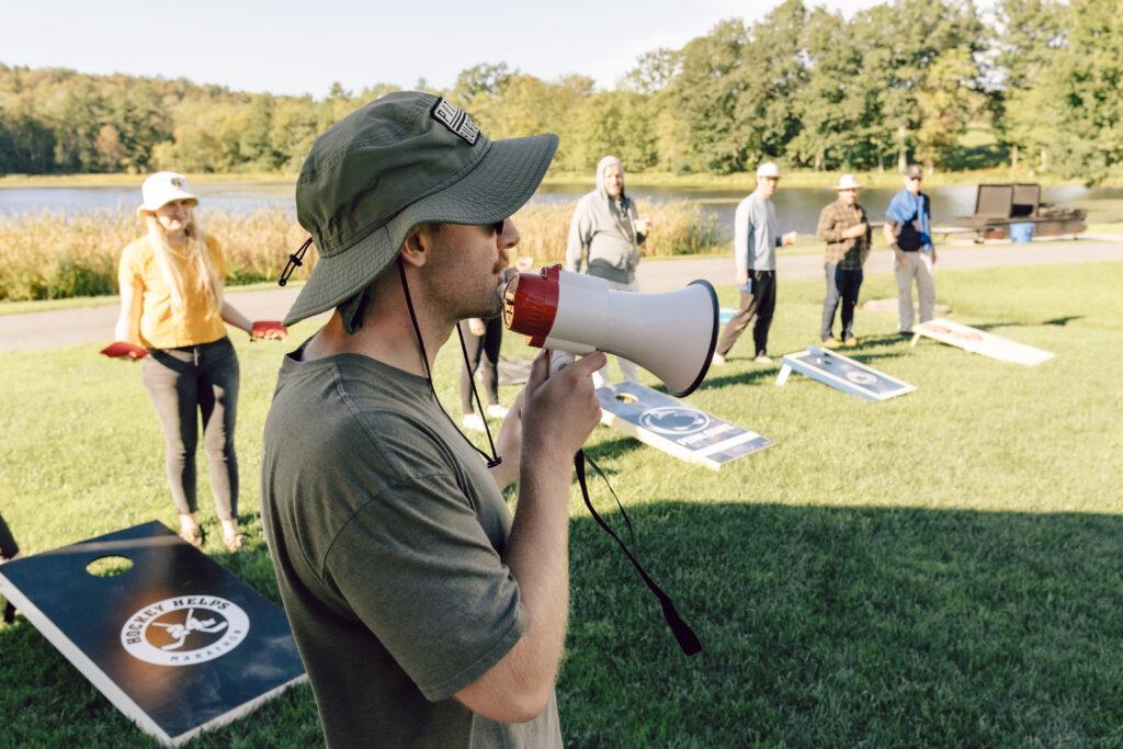 Guests participating in a vision driven group experience